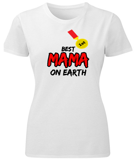 Majice sa stampom natpisom slikom/Za devojku/best mama on earth.jpg